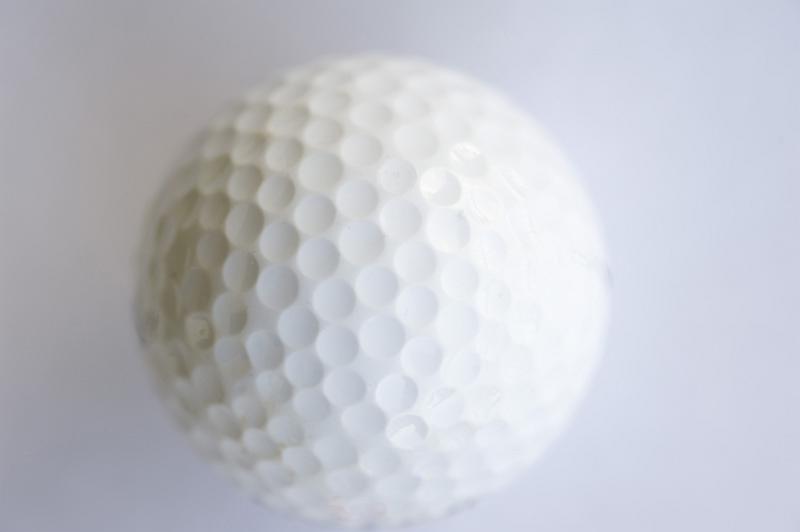 Free Stock Photo: a golf ball on a white background