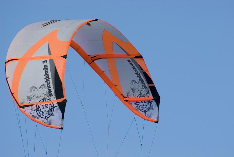 Free Stock Photo: a kitesurfing kite