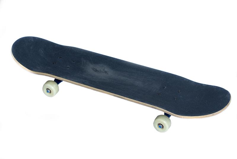 Free Stock Photo: a skateboard isolated on a white background
