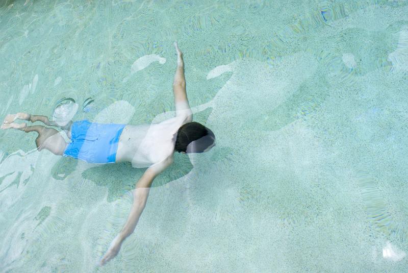 Free Stock Photo: a swimmer underwater