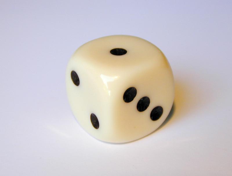 Free Stock Photo: an unlucky dice, low score of 1