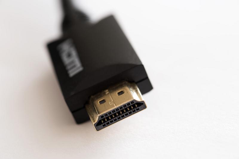 Free Stock Photo: HDMI Cable with closeup on the connector plug