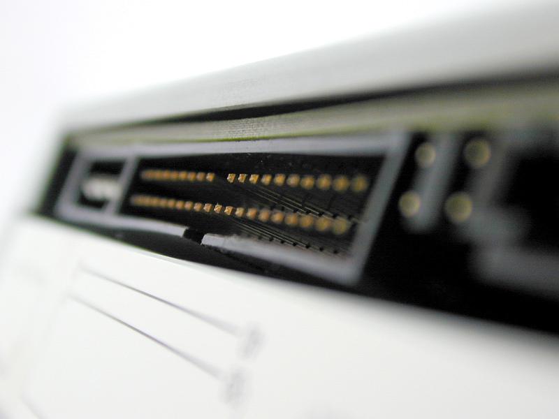 Free Stock Photo: Closeup of pin connections on IDE computer data controller