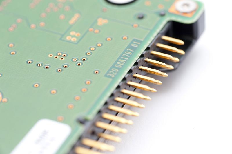 Free Stock Photo: close up on the pins of a PATA 2.5 inch hard disk connector
