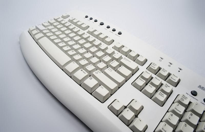 Free Stock Photo: an old computer keyboard