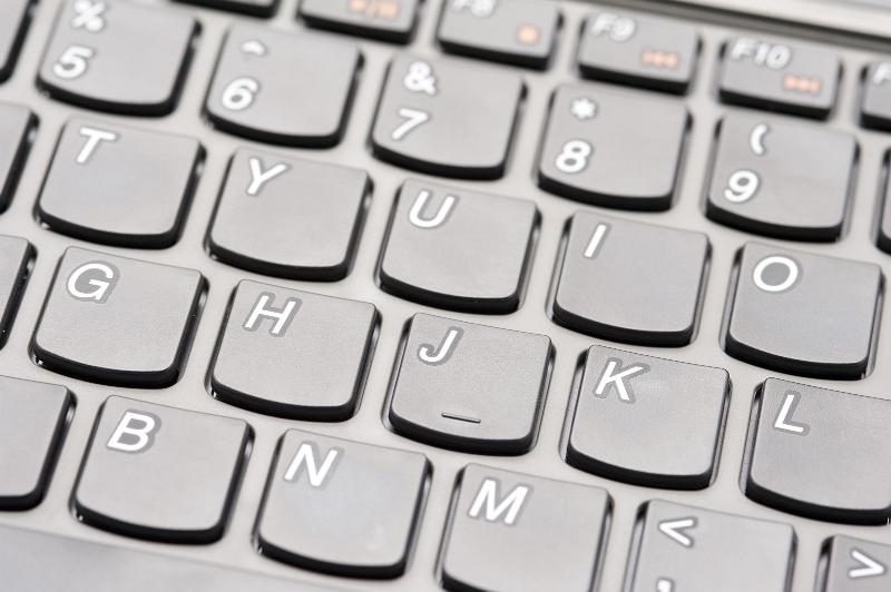 Free Stock Photo: closeup image of keys on a modern computer keyboard
