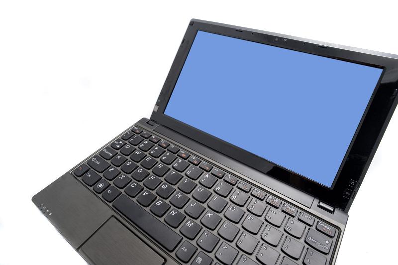 Free Stock Photo: a netbook with space for text on the screen