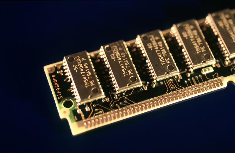 Free Stock Photo: DIMM computer memory chips