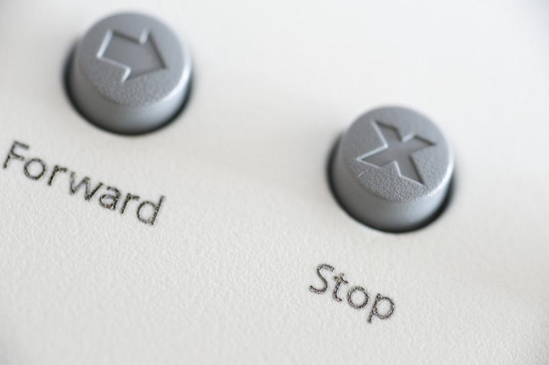 Free Stock Photo: browser control buttons from a computer keyboad - stop and forward buttons