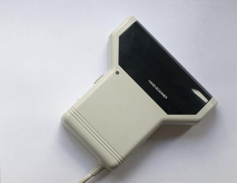 Free Stock Photo: an old style computer hand scanner