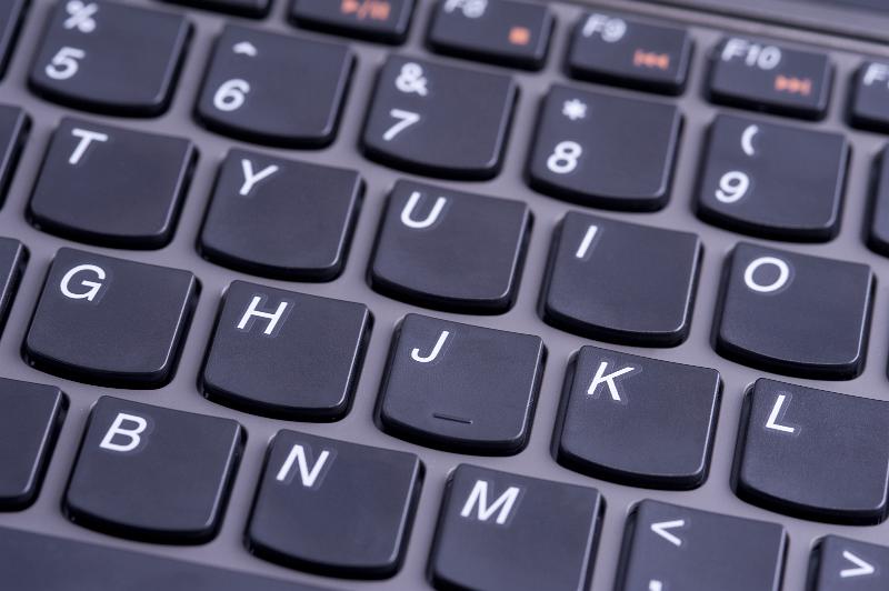 Free Stock Photo: a modern computer keyboard with chiclet keys
