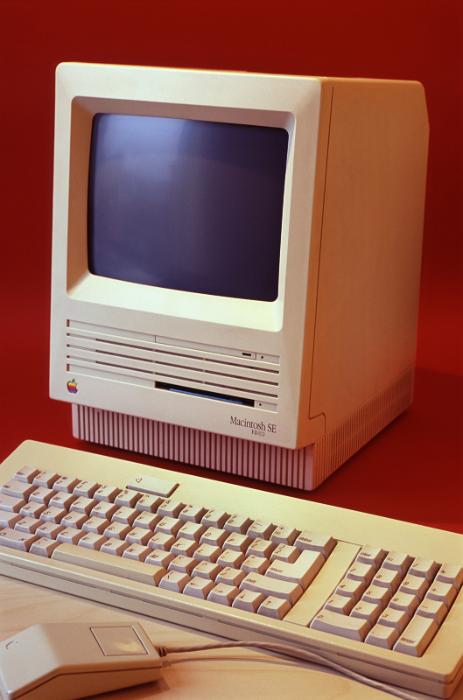 Free Stock Photo: an old classic style apple mac computer
