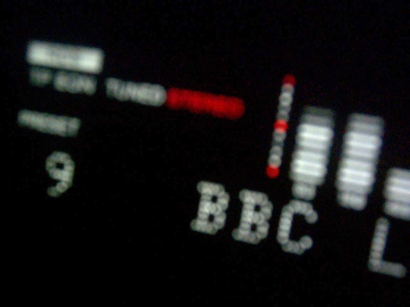 Free Stock Photo: Classic radio control panel tuned to BBC station