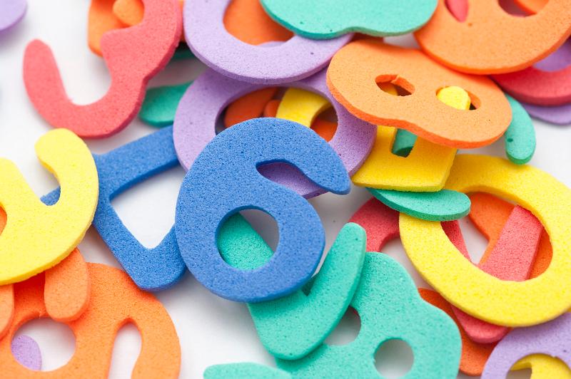 Free Stock Photo: Scattered colored numbers in a variety of colors