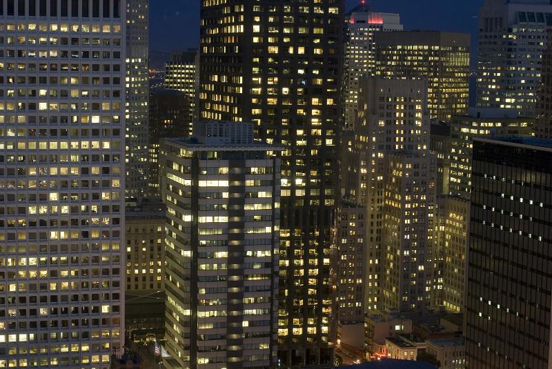 Free Stock Photo: urban city scape of buildings and office windows, sanfrancisco, california