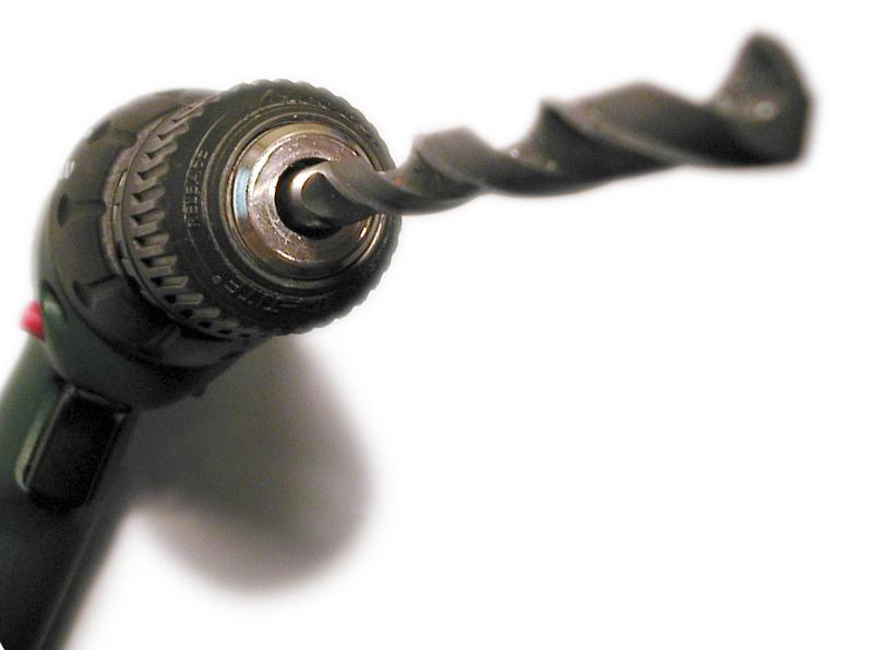 Free image of Electric Drill with Attached Bit